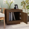 vidaXL - Salontafel - 51x50x45 - cm - bewerkt - hout - bruin - eikenkleur