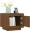 vidaXL - Salontafel - 51x50x45 - cm - bewerkt - hout - bruin - eikenkleur