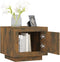 vidaXL - Salontafel - 51x50x45 - cm - bewerkt - hout - gerookt - eikenkleurig