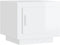 vidaXL - Salontafel - 51x50x45 - cm - bewerkt - hout - hoogglans - wit