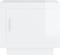 vidaXL - Salontafel - 51x50x45 - cm - bewerkt - hout - hoogglans - wit