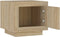 vidaXL - Salontafel - 51x50x45 - cm - bewerkt - hout - sonoma - eikenkleurig