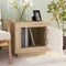 vidaXL - Salontafel - 51x50x45 - cm - bewerkt - hout - wit - en - sonoma - eikenkleurig