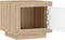vidaXL - Salontafel - 51x50x45 - cm - bewerkt - hout - wit - en - sonoma - eikenkleurig