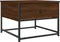 vidaXL - Salontafel - 51x51x40 - cm - bewerkt - hout - bruin - eikenkleur
