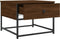 vidaXL - Salontafel - 51x51x40 - cm - bewerkt - hout - bruin - eikenkleur