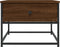vidaXL - Salontafel - 51x51x40 - cm - bewerkt - hout - bruin - eikenkleur