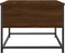 vidaXL - Salontafel - 51x51x40 - cm - bewerkt - hout - bruin - eikenkleur