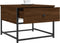 vidaXL - Salontafel - 51x51x40 - cm - bewerkt - hout - bruin - eikenkleur