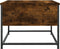 vidaXL - Salontafel - 51x51x40 - cm - bewerkt - hout - gerookt - eikenkleurig