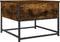 vidaXL - Salontafel - 51x51x40 - cm - bewerkt - hout - gerookt - eikenkleurig