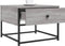 vidaXL - Salontafel - 51x51x40 - cm - bewerkt - hout - grijs - sonoma - eikenkleurig