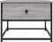 vidaXL - Salontafel - 51x51x40 - cm - bewerkt - hout - grijs - sonoma - eikenkleurig