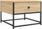 vidaXL - Salontafel - 51x51x40 - cm - bewerkt - hout - sonoma - eikenkleurig