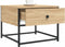 vidaXL - Salontafel - 51x51x40 - cm - bewerkt - hout - sonoma - eikenkleurig