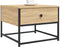vidaXL - Salontafel - 51x51x40 - cm - bewerkt - hout - sonoma - eikenkleurig