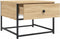 vidaXL - Salontafel - 51x51x40 - cm - bewerkt - hout - sonoma - eikenkleurig