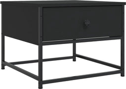 vidaXL - Salontafel - 51x51x40 - cm - bewerkt - hout - zwart