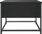 vidaXL - Salontafel - 51x51x40 - cm - bewerkt - hout - zwart