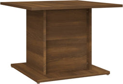 vidaXL - Salontafel - 55,5x55,5x40 - cm - bewerkt - hout - bruin - eikenkleur