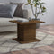 vidaXL - Salontafel - 55,5x55,5x40 - cm - bewerkt - hout - bruin - eikenkleur