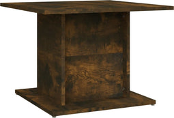 vidaXL - Salontafel - 55,5x55,5x40 - cm - bewerkt - hout - gerookt - eikenkleurig