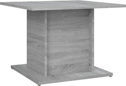 vidaXL - Salontafel - 55,5x55,5x40 - cm - bewerkt - hout - grijs - sonoma - eikenkleur
