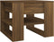 vidaXL - Salontafel - 55,5x55x45 - cm - bewerkt - hout - bruin - eikenkleur