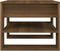 vidaXL - Salontafel - 55,5x55x45 - cm - bewerkt - hout - bruin - eikenkleur