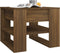 vidaXL - Salontafel - 55,5x55x45 - cm - bewerkt - hout - bruin - eikenkleur