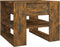 vidaXL - Salontafel - 55,5x55x45 - cm - bewerkt - hout - gerookt - eikenkleurig