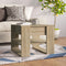 vidaXL - Salontafel - 55,5x55x45 - cm - bewerkt - hout - sonoma - eikenkleurig