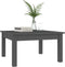 vidaXL - Salontafel - 55x55x30 - cm - massief - grenenhout - grijs