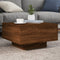 vidaXL - Salontafel - 55x55x31 - cm - bewerkt - hout - bruin - eikenkleur
