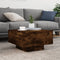 vidaXL - Salontafel - 55x55x31 - cm - bewerkt - hout - gerookt - eikenkleurig