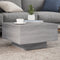 vidaXL - Salontafel - 55x55x31 - cm - bewerkt - hout - grijs - sonoma - eikenkleurig