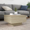 vidaXL - Salontafel - 55x55x31 - cm - bewerkt - hout - sonoma - eikenkleurig