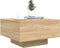 vidaXL - Salontafel - 55x55x31 - cm - bewerkt - hout - sonoma - eikenkleurig