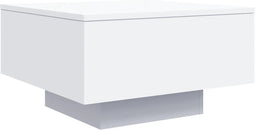vidaXL - Salontafel - 55x55x31 - cm - bewerkt - hout - wit