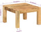 vidaXL - Salontafel - 55x55x35 - cm - massief - mangohout