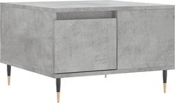 vidaXL - Salontafel - 55x55x36,5 - cm - bewerkt - hout - betongrijs