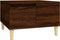 vidaXL - Salontafel - 55x55x36,5 - cm - bewerkt - hout - bruin - eikenkleur