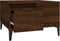 vidaXL - Salontafel - 55x55x36,5 - cm - bewerkt - hout - bruin - eikenkleur
