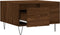 vidaXL - Salontafel - 55x55x36,5 - cm - bewerkt - hout - bruin - eikenkleur