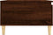 vidaXL - Salontafel - 55x55x36,5 - cm - bewerkt - hout - bruin - eikenkleur