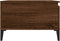 vidaXL - Salontafel - 55x55x36,5 - cm - bewerkt - hout - bruin - eikenkleur