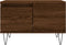 vidaXL - Salontafel - 55x55x36,5 - cm - bewerkt - hout - bruin - eikenkleur