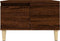 vidaXL - Salontafel - 55x55x36,5 - cm - bewerkt - hout - bruin - eikenkleur