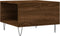 vidaXL - Salontafel - 55x55x36,5 - cm - bewerkt - hout - bruin - eikenkleur