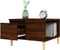 vidaXL - Salontafel - 55x55x36,5 - cm - bewerkt - hout - bruin - eikenkleur